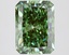 3.02 Ct. Fancy Vivid Green Radiant Lab Grown Diamond