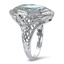 The Vannesa Ring, smalltop view on a hand
