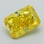 1.61 Ct. Fancy Vivid Yellow Radiant Lab Grown Diamond