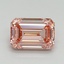 1.54 Ct. Fancy Vivid Pink Emerald Lab Grown Diamond