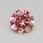 0.34 Ct. Fancy Vivid Pink Round Lab Grown Diamond