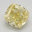 3.12 Ct. Fancy Intense Yellow Cushion Lab Grown Diamond