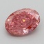 1.08 Ct. Fancy Vivid  Pink Oval Lab Grown Diamond