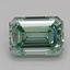 1.04 Ct. Fancy Vivid Green Emerald Lab Grown Diamond