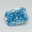 5.07 Ct. Fancy Vivid Blue Radiant Lab Grown Diamond