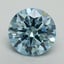 8.12 Ct. Fancy Vivid Blue Round Lab Grown Diamond
