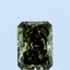 0.64 Ct. Fancy Vivid Green Radiant Lab Grown Diamond