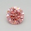 0.48 Ct. Fancy Vivid Pink Round Lab Grown Diamond