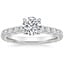 18K White Gold Anthology Three-Quarter Coverage Diamond Ring, smalltop view