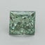 1.61 Ct. Fancy Vivid Pacific Green Princess Lab Grown Diamond