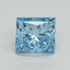 1.52 Ct. Fancy Vivid Blue Princess Lab Grown Diamond