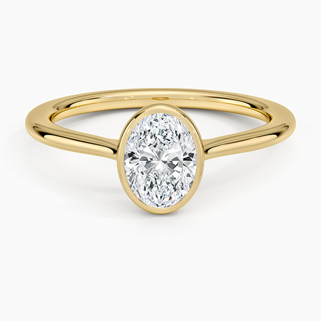 Petite Luna Bezel Ring - Brilliant Earth