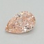 0.51 Ct. Fancy Intense Pink Pear Lab Grown Diamond