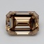3.06 Ct. Fancy  Brown Emerald Lab Grown Diamond