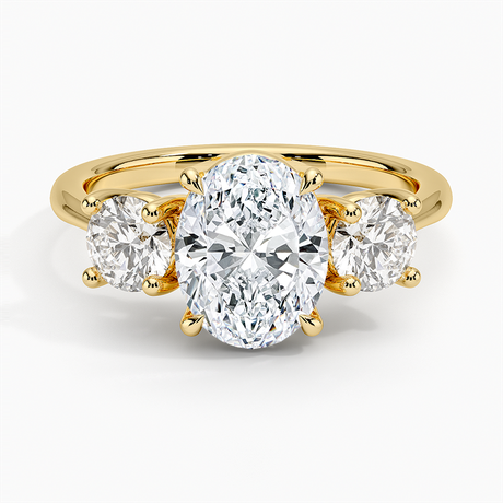 18K Yellow Gold Luxe Selene Three Stone Diamond Ring (2/3 ct. tw.)