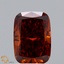 1.50 Ct. Fancy Deep Brownish Orange Cushion Lab Grown Diamond
