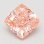 5.00 Ct. Fancy Vivid Pink Cushion Lab Grown Diamond