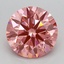 2.09 Ct. Fancy Vivid Pink Round Lab Grown Diamond