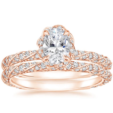 14K Rose Gold Nova Diamond Bridal Set (3/4 ct. tw.)