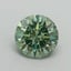 0.7 Ct. Fancy Vivid Pacific Green Round Lab Grown Diamond