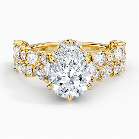 18K Yellow Gold Olivetta Double Row Diamond Ring (2 1/2 ct. tw.)