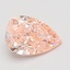 1.09 Ct. Fancy Vivid Pink Pear Lab Grown Diamond