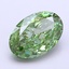 2.73 Ct. Fancy Vivid Green Oval Lab Grown Diamond