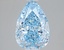 2.09 Ct. Fancy Vivid Blue Pear Lab Grown Diamond