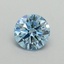 0.54 Ct. Fancy Vivid Blue Round Lab Grown Diamond
