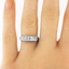 The Catherine Ring, smalltop view on a hand