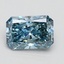 2.01 Ct. Fancy Vivid Blue Radiant Lab Grown Diamond