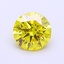 1.01 Ct. Fancy Vivid  Yellow Round Lab Grown Diamond