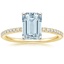 18K Yellow Gold Ballad Half Coverage Diamond Ring (1/8 ct. tw.), smalltop view