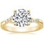 18K Yellow Gold Chamise Diamond Ring (1/15 ct. tw.), smalltop view