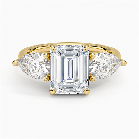18K Yellow Gold Luxe Opera Three Stone Diamond Ring (1 1/3 ct. tw.)