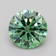1.56 Ct. Fancy Vivid Green Round Lab Grown Diamond