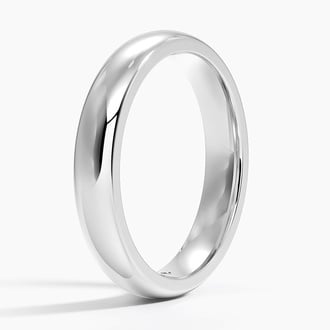 3.5mm Comfort Fit Wedding Ring in Platinum