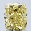 2.05 Ct. Fancy Vivid Yellow Cushion Lab Grown Diamond
