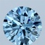 2.00 Ct. Fancy Vivid Blue Round Lab Grown Diamond