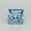 1.07 Ct. Fancy Vivid Blue Princess Lab Grown Diamond