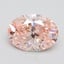 2.50 Ct. Fancy Intense Pink Oval Lab Grown Diamond