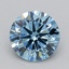1.38 Ct. Fancy Vivid  Blue Round Lab Grown Diamond