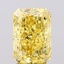 2.85 Ct. Fancy Vivid  Yellow Radiant Lab Grown Diamond