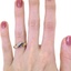 The Vashti Ring, smallzoomed in top view on a hand