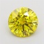 2.71 Ct. Fancy Vivid Yellow Round Lab Grown Diamond