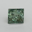 1.18 Ct. Fancy Vivid Pacific Green Princess Lab Grown Diamond