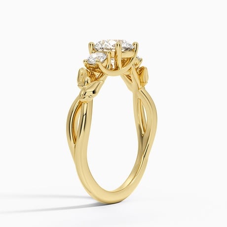 Budding Willow Three Stone Diamond Ring