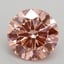 1.52 Ct. Fancy Intense Pink Round Lab Grown Diamond