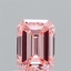 0.92 Ct. Fancy Vivid Pink Emerald Lab Grown Diamond