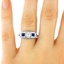 The Mathilde Ring, smalltop view on a hand